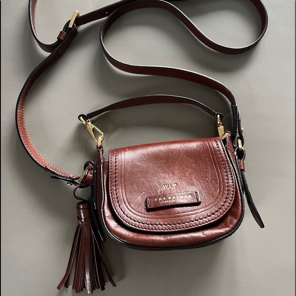 THE BRIDGE Genuine leather crossbody bag, made and purchased in Floren…